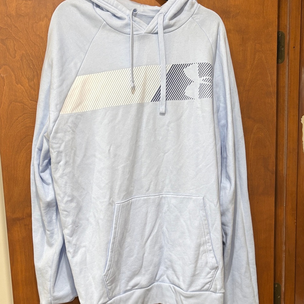 Light Blue Under Armour  Hoodie with Logo